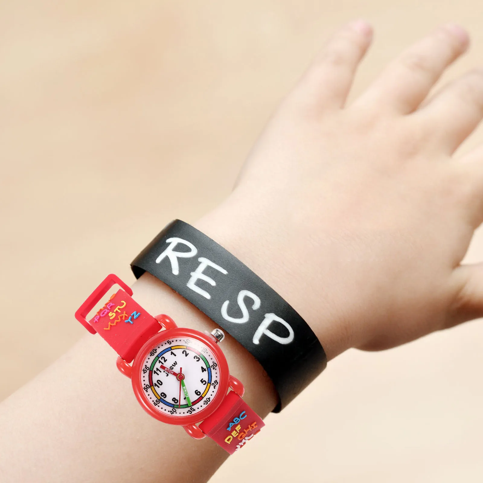 Children Cartoon Watches Durable Alloy Smooth Surface Kids Watch Toddler Fashion Delicate Girl Reading Learning