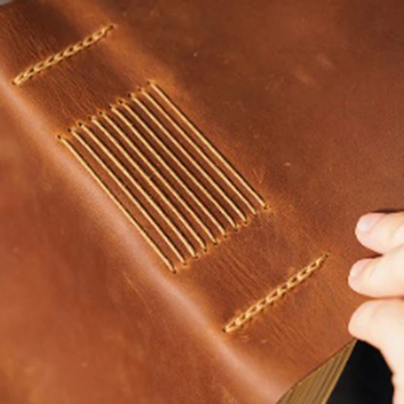 วารสารหนังทำด้วยมือ-หนัง100X155mm ผูกสมุดบันทึกและสมุดบันทึกประจำวันเพื่อเขียนลงในการเดินทาง/ไดอารี่