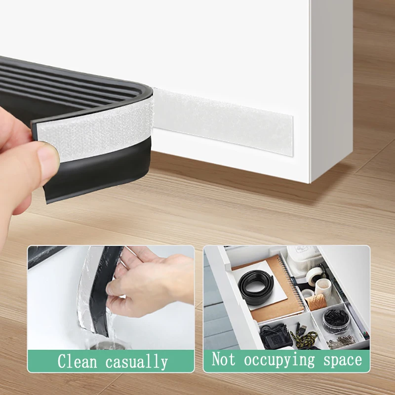 Double Layer Sealing Strip At The Bottom Of The Door Windproof Insect Proof Blocking Sound Insulation Strip Under The Bathroom