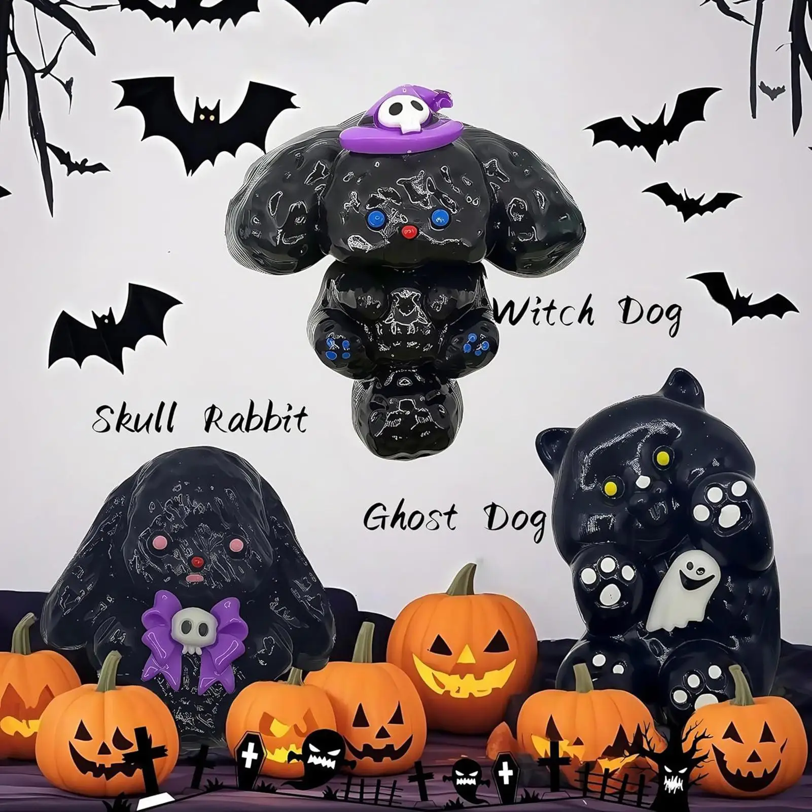 ضغط لعب للأطفال ضغط الكرة الحيوان الكرتون لينة الحسية هالوين ألعاب متململة للمل مكان العمل مكتب صبي فتاة السفر