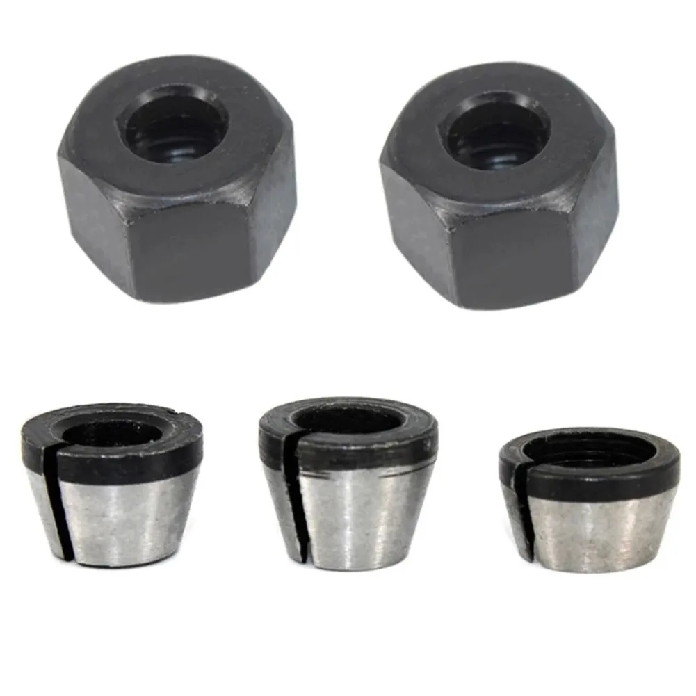 Imagem -03 - Pinça Chuck Adaptador para Gravura e Máquina de Corte Roteador Elétrico Pinças Bit mm 6.35 mm mm Pcs Set