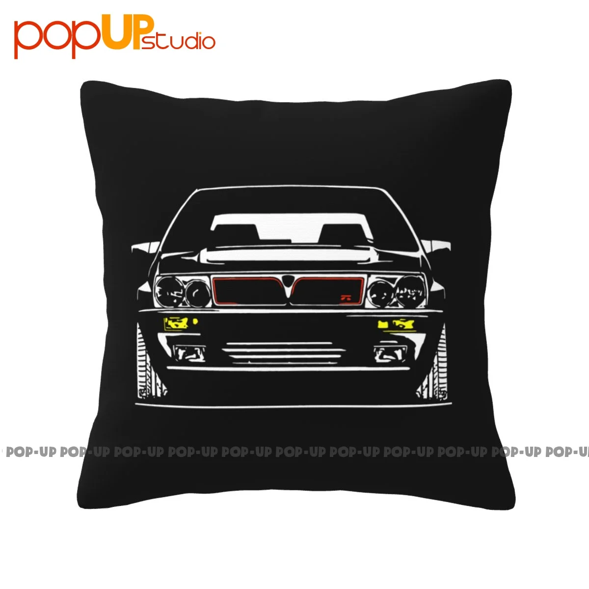 Thick For Lancia Delta Hf Fans Classic Rally Integrale 16V Turbo Pillowcase Throw Pillow Cover Natural