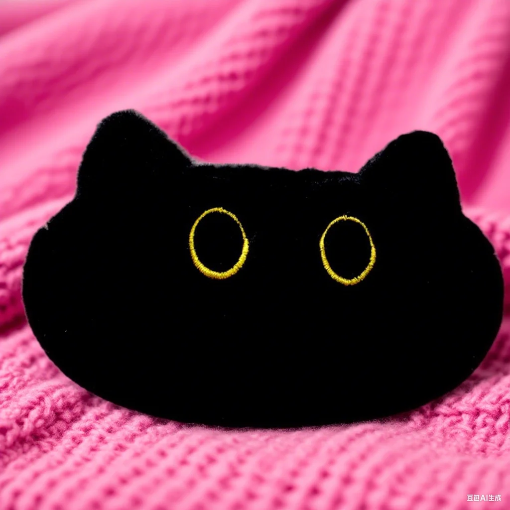 

Причудливый черный плюшевый пенал с котенком, мультяшный дизайн куклы с животными, просторная школьная сумка для хранения, косметичка