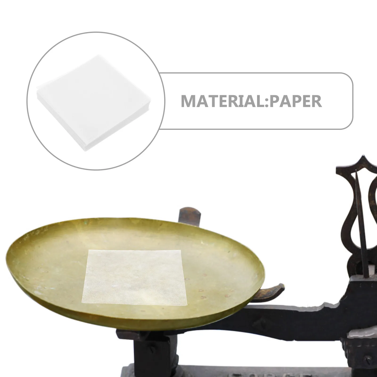 500Sheet Laboratory Weighing Paper Non Absorbing Glossy Non Stick Weighing Scale Paper Accurate Sample Transfer Lab Balance view 4