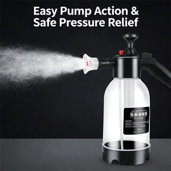 Car washing spray pot foam spray pot 2L spray type with pressure relief valve for…