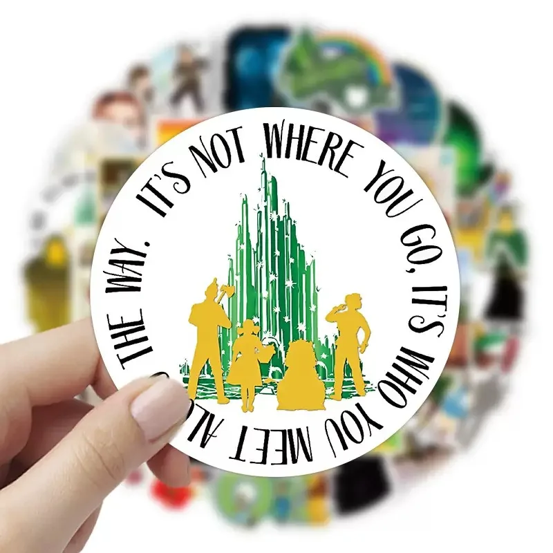 50PCS Fairy Tale The Wizard of OZ Cartoon Graffiti Sticker Decal for Stationery Box Scrapbook Mobile Phone Diary Kids Toys Gifts view 3