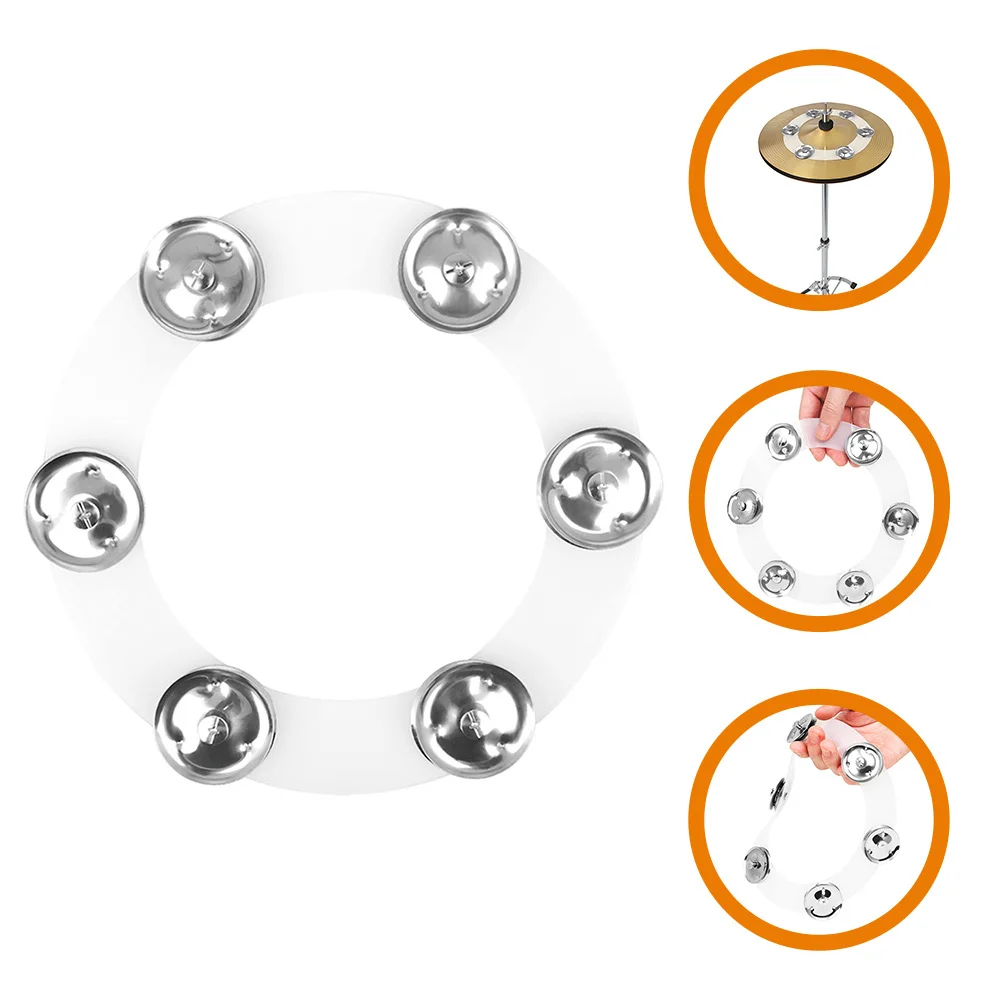 الصنج تشينغ الدائري قابل للتركيب مرحبا قبعة الدف 6 جلجل مجموعة طبلة الصنج ملحق لينة هش الصوت الصنج تشينغ الدائري