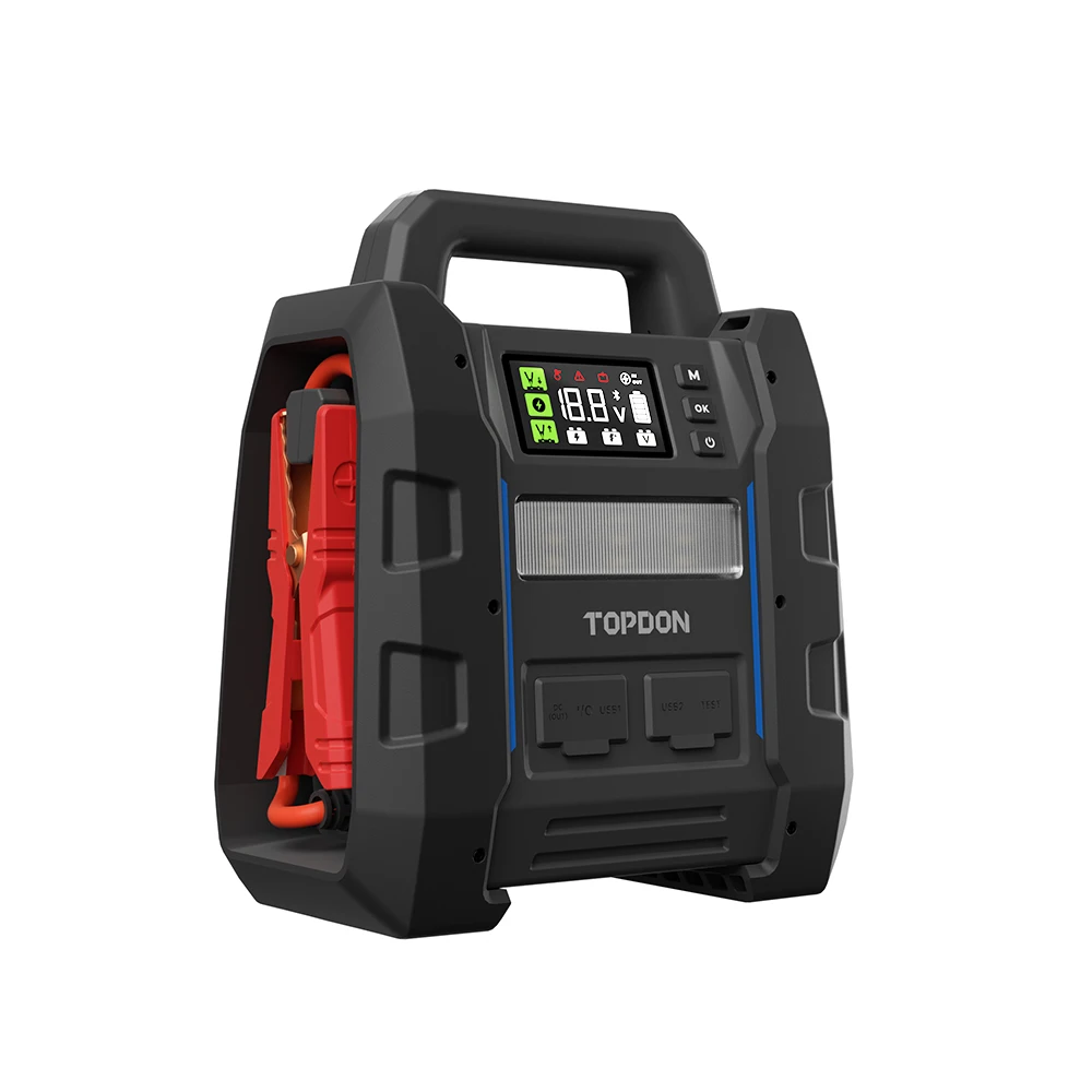 V4500 Plus 2 in 1 Dual-direction PD100W  Car Jump Starter With Battery Testing Power Bank Super Capacitor Jump Starter