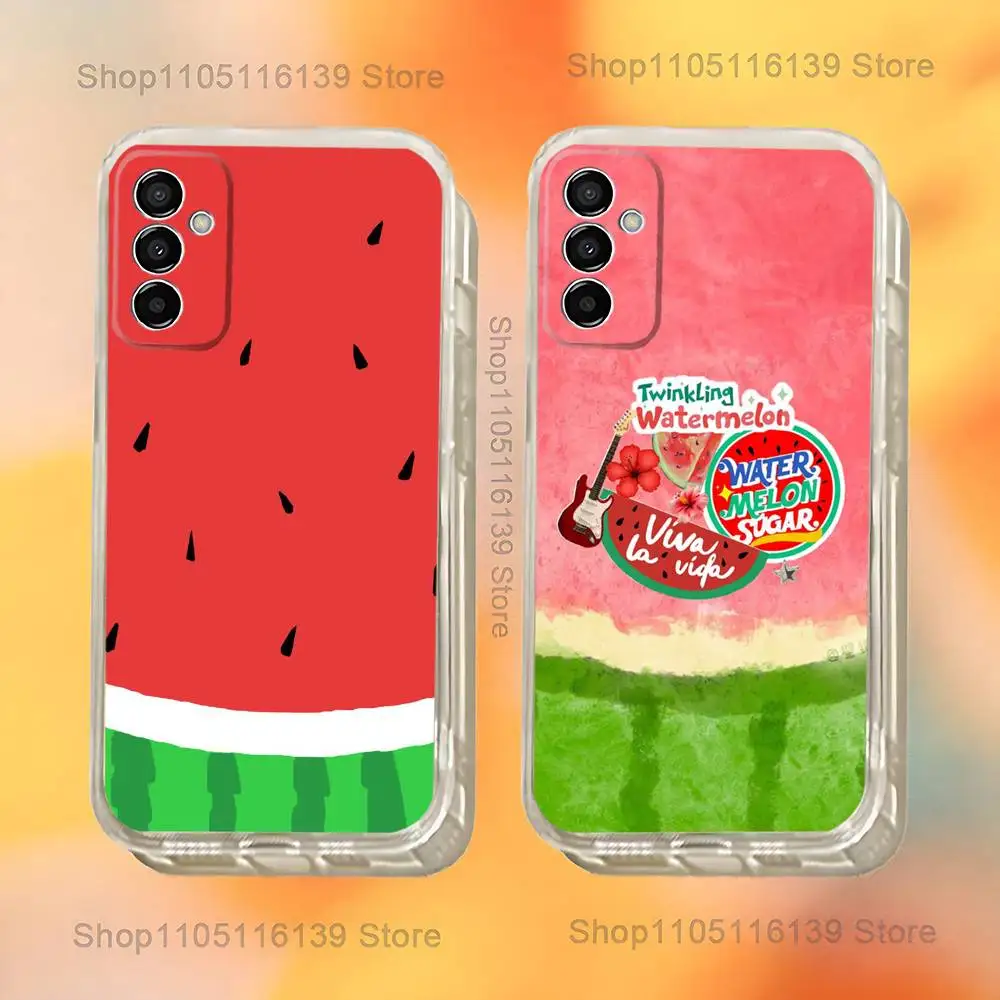 Refreshing watermelon in summer Phone Case For Samsung S30,S25,S24,S23,S21,S22,S20,S10,5G,FE,lite,PIus,Ultra Transparent Cover