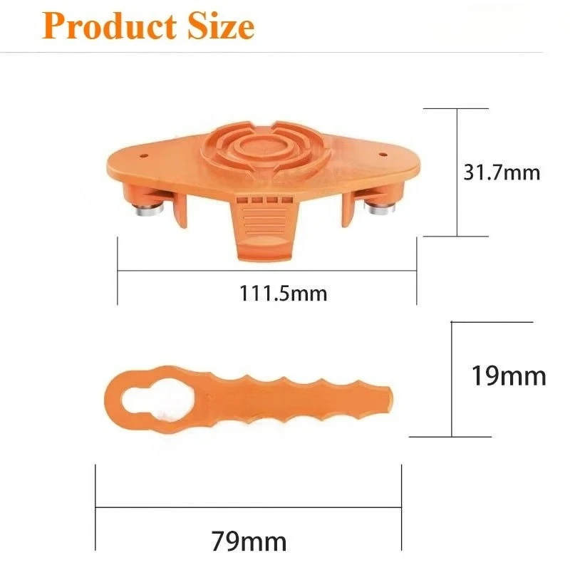 Suitable for WORX WG150 lawn head cutter, lawn cutting blade replacement WA0010 spool