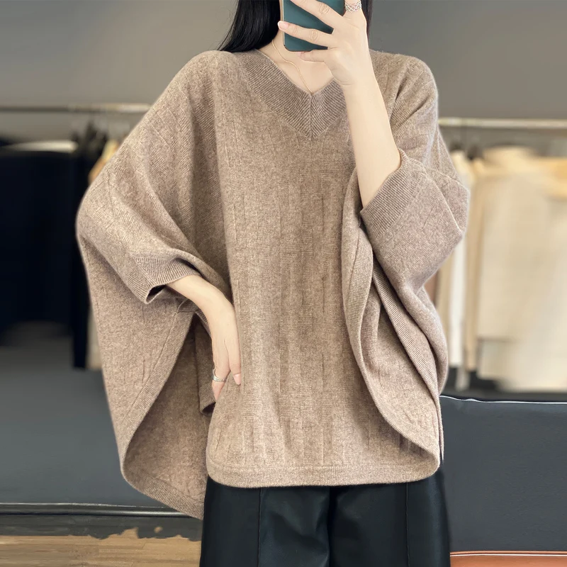 manteau-chale-tricote-en-laine-pour-femme-echarpe-cardigan-cape-ample-pull-d'exterieur-nouvelle-collection-automne-et-hiver