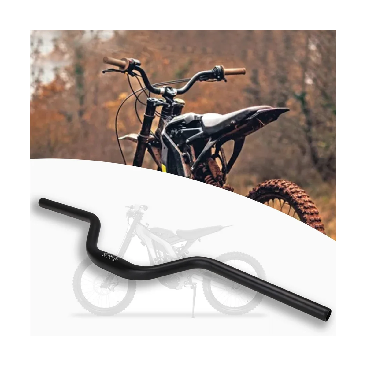 Handle Bar Heightened, Motorcycle Handlebars 7/8 Inch 22mm Aluminum Riser for Sur-Ron Surron Light Bee S/X Segway