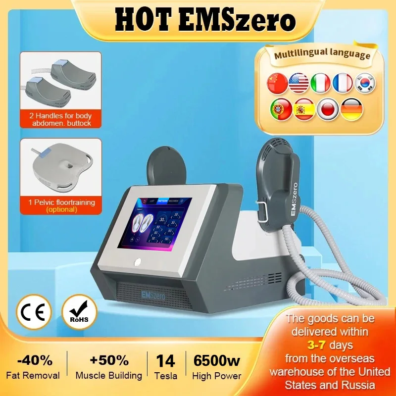 

EMSzero Neo 6500W Hi-emt Shaping Machine NOVA Muscle Stimulator Body Sculpting Salon Equipment Powerful Electromagnetic Wave