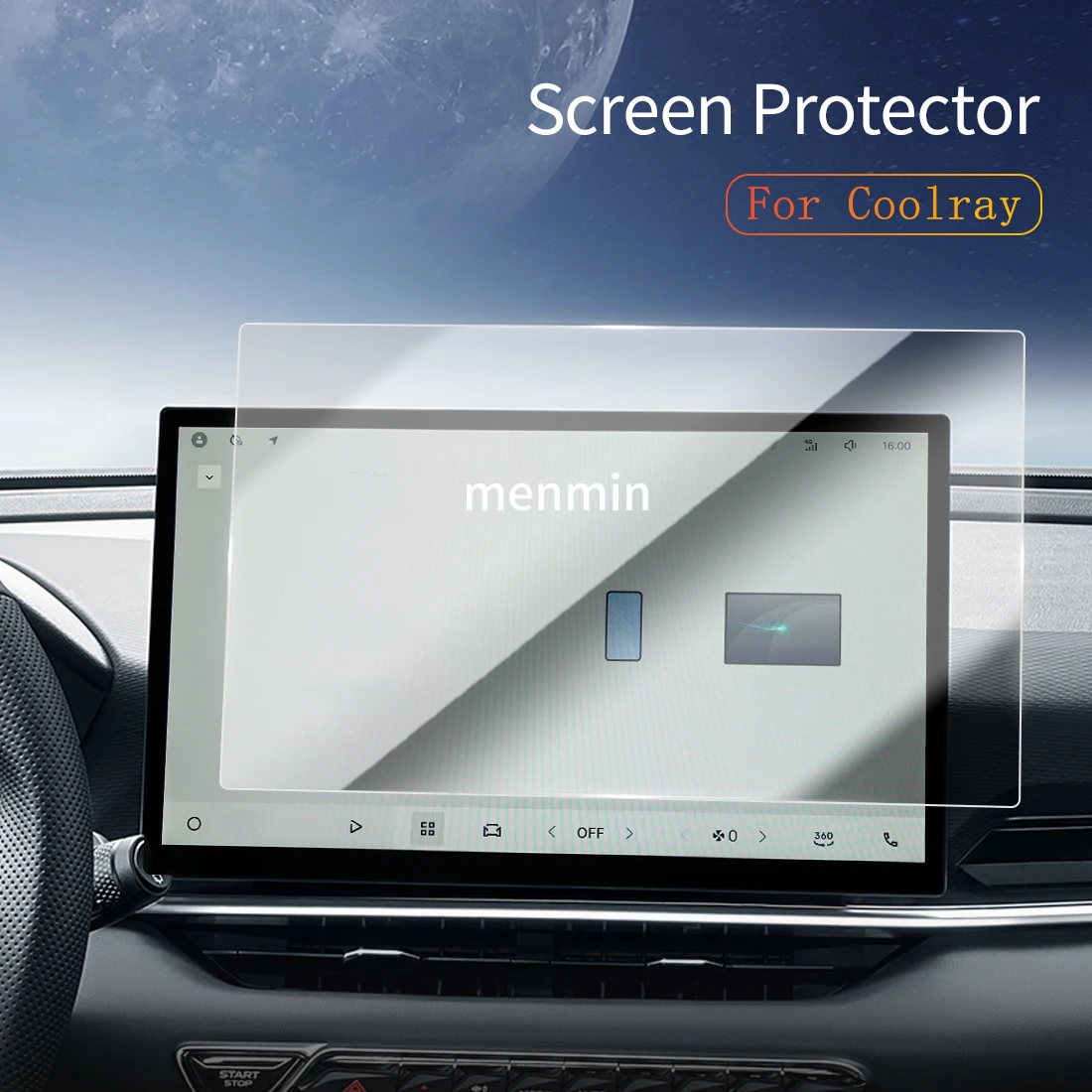 

Car Stickers Dash Carplay Mirror Screen Protector Display Tempered Glass Protective Vehicle For 25 Geely Auto Coolray