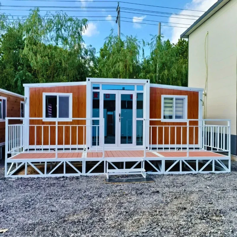 20ft 40 High Cube Ready Made Prefab Foldable Luxury Container House Prefabricated Modular Home Folding Container House