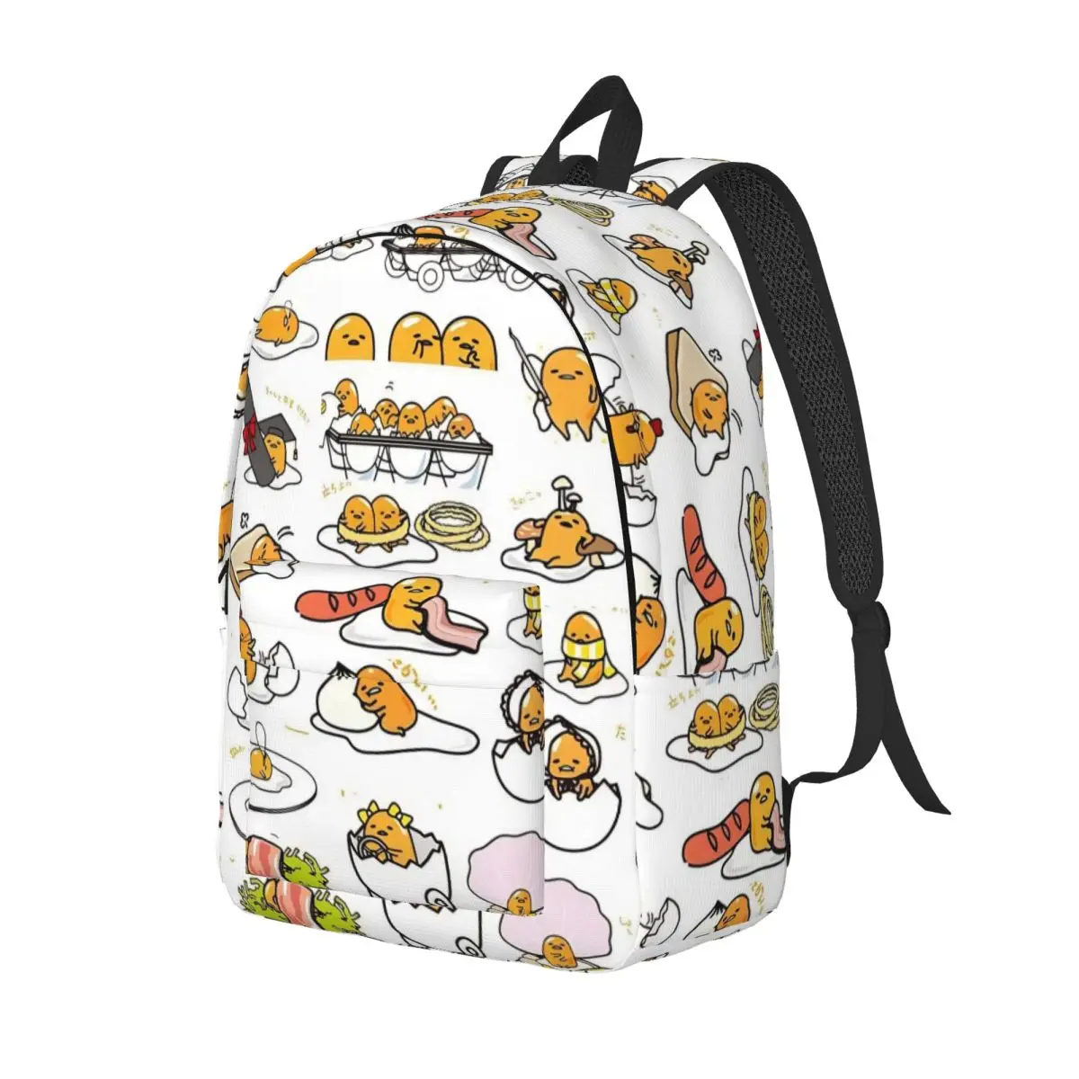 Gudetama Bonito Ovo Dos Desenhos Animados para Homens Mulheres Estudante Escola Bookbag Daypack Elementar High College Leve