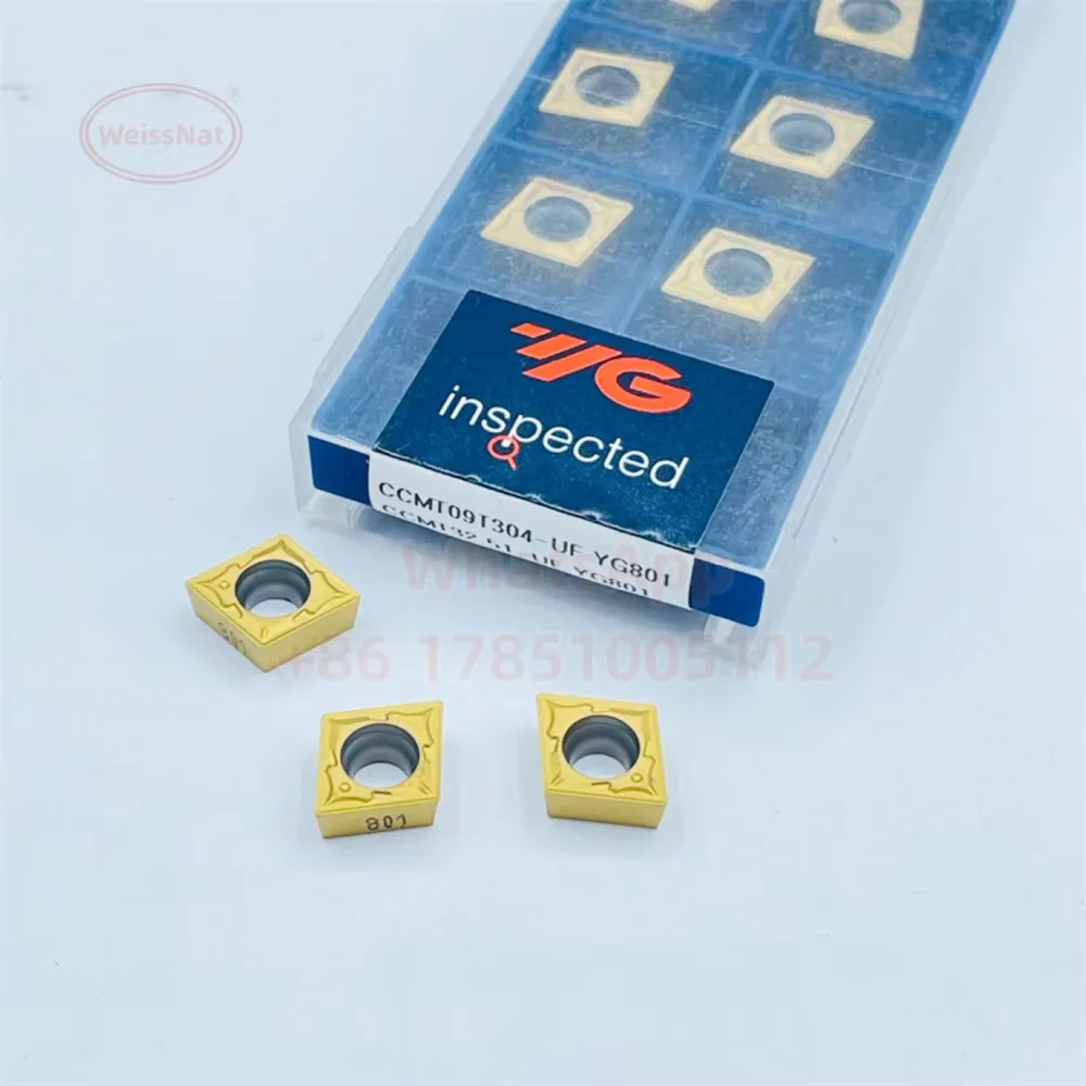 

YG-1 CCMT060204 CCMT060208 CCMT120408 CCMT09T304 CCMT09T308 CCMT060204-UF YG801 YG3020 YG3030 Carbide Insert CCMT Inserts