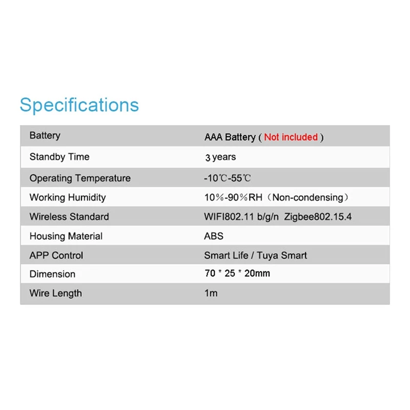 Tuya Zigbee Waterniveau Sensor Lekkage Alarm Overstromingslek Detector Alarm Beveiligingssysteem