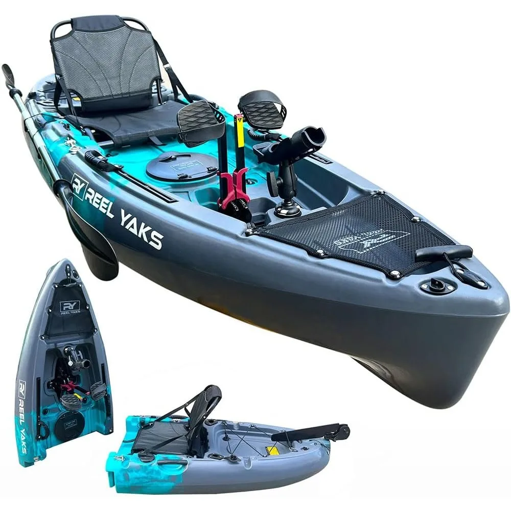 

9.5ft Modular Fishing Kayak | Super Lightweight, 380lbs Capacity | Easy to Store - Easy to Carry | Beats Inflatables