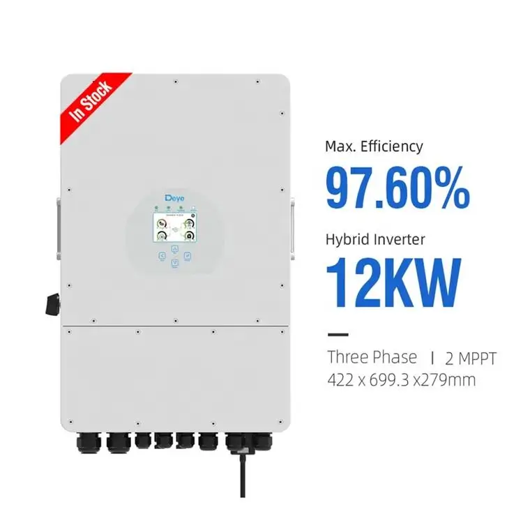 Stock Deye Inversor Sun-12k-sg04lp3-eu wechselrichter 5kw 6kw 8kw 10kw 12kw 16kw 3 phasen eu Hybrid Solar Inverter