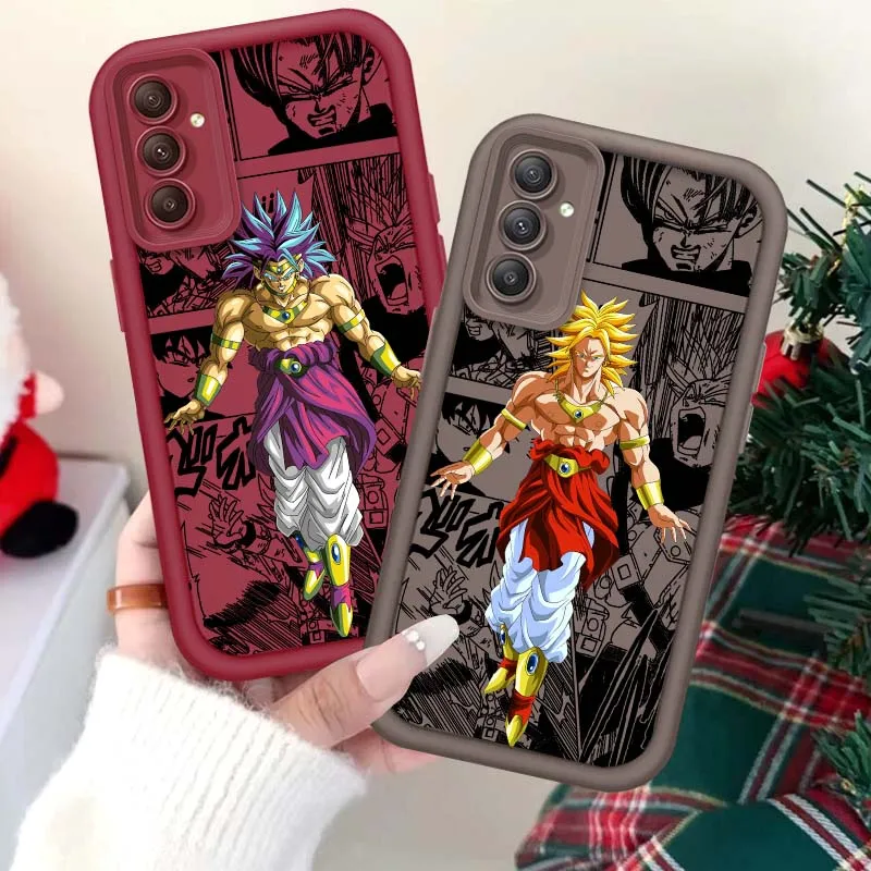 

Trendy Dragon Ball Broly For Samsung A71 A52 A51 A34 A33 A22 A16 A15 A13 A04 A06 Note 20 Ultra 5G Eye Ladder Phone Case