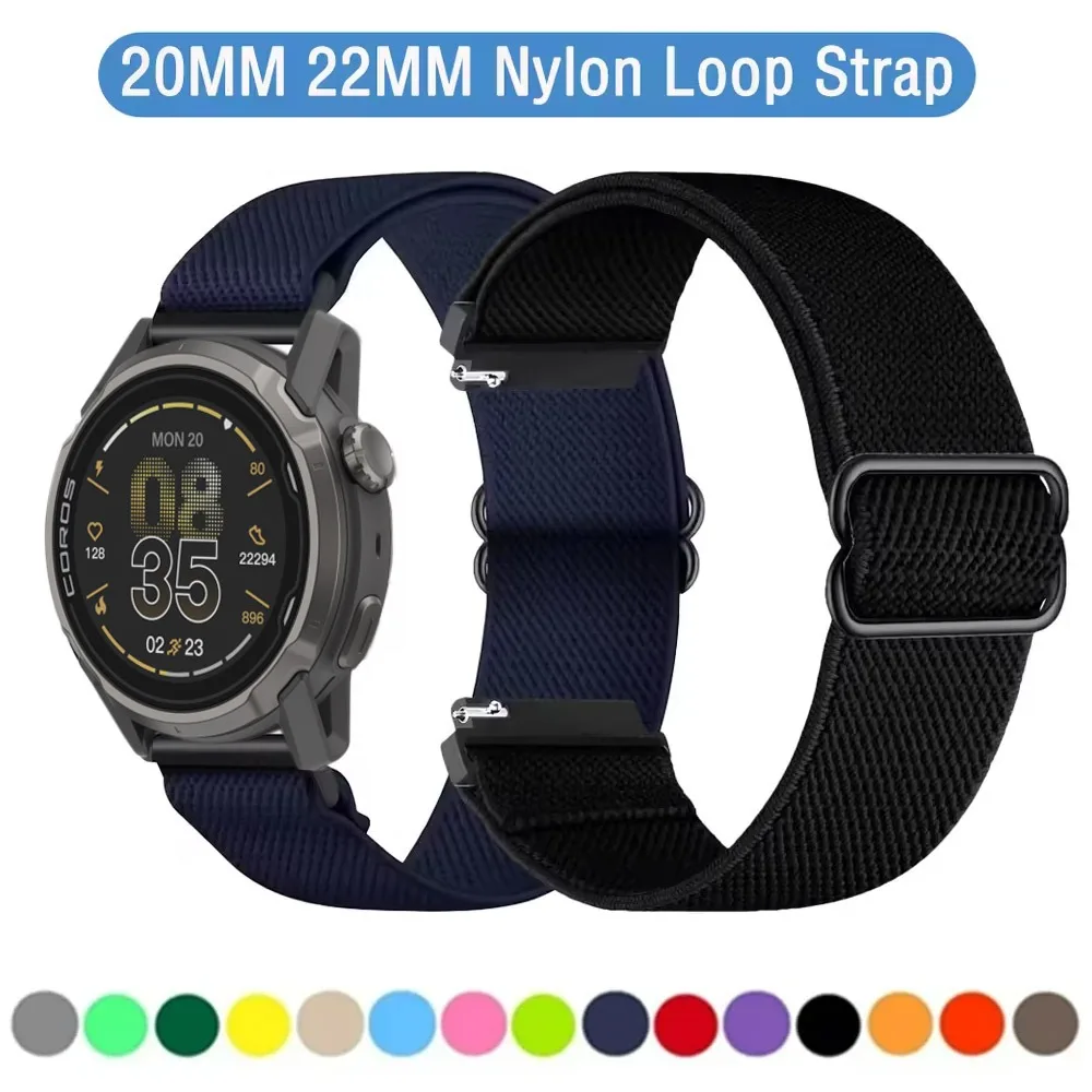 20 مللي متر 22 مللي متر حزام نايلون ل COROS APEX 4 42 مللي متر PACE 3/2 شريط مريح لـ CMF 3 Pro لـ Suunto Run/Ocean/Vertical 2/Race 2/S #1