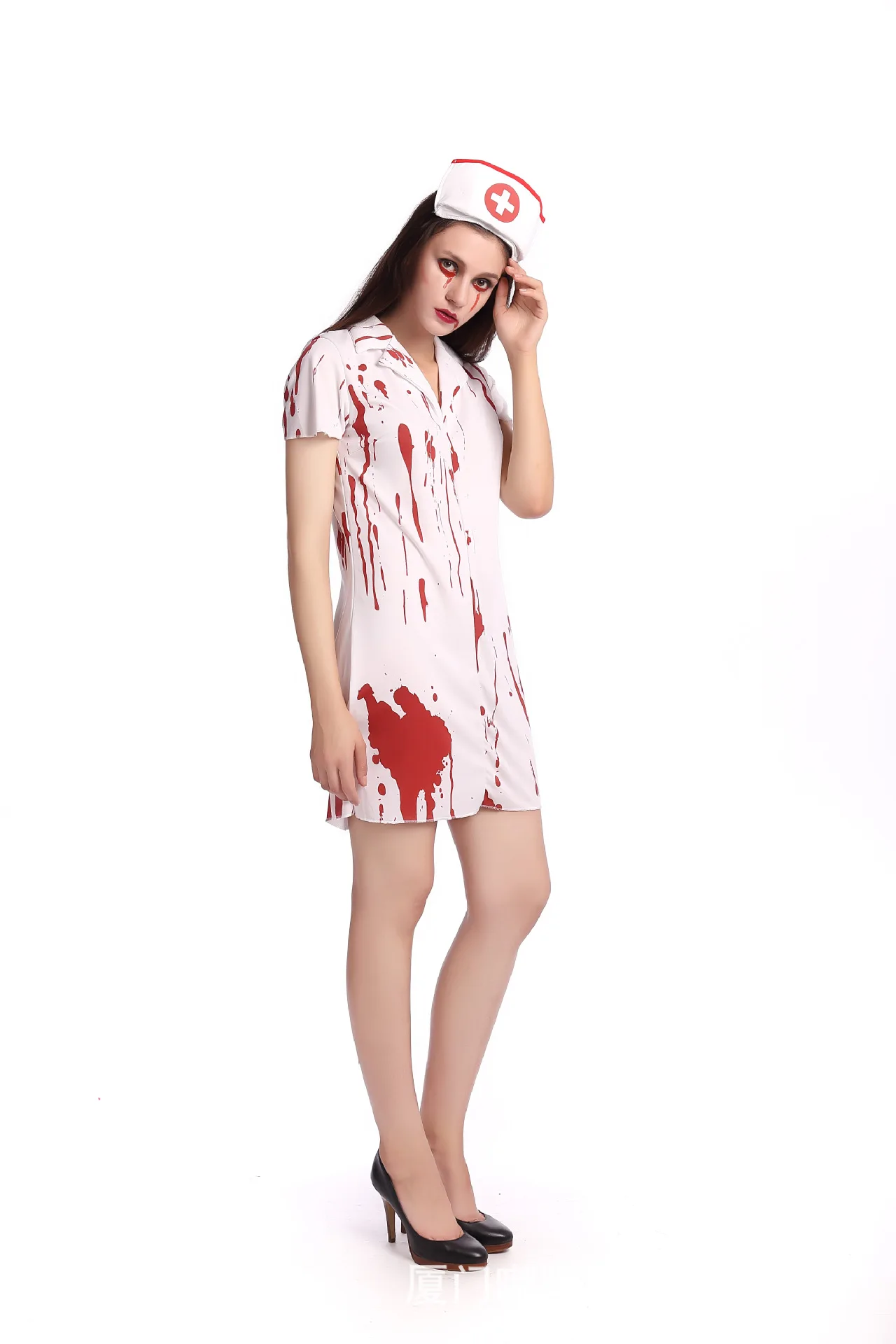 F1675 Halloween sexy nurse costume for women scary nurse uniform