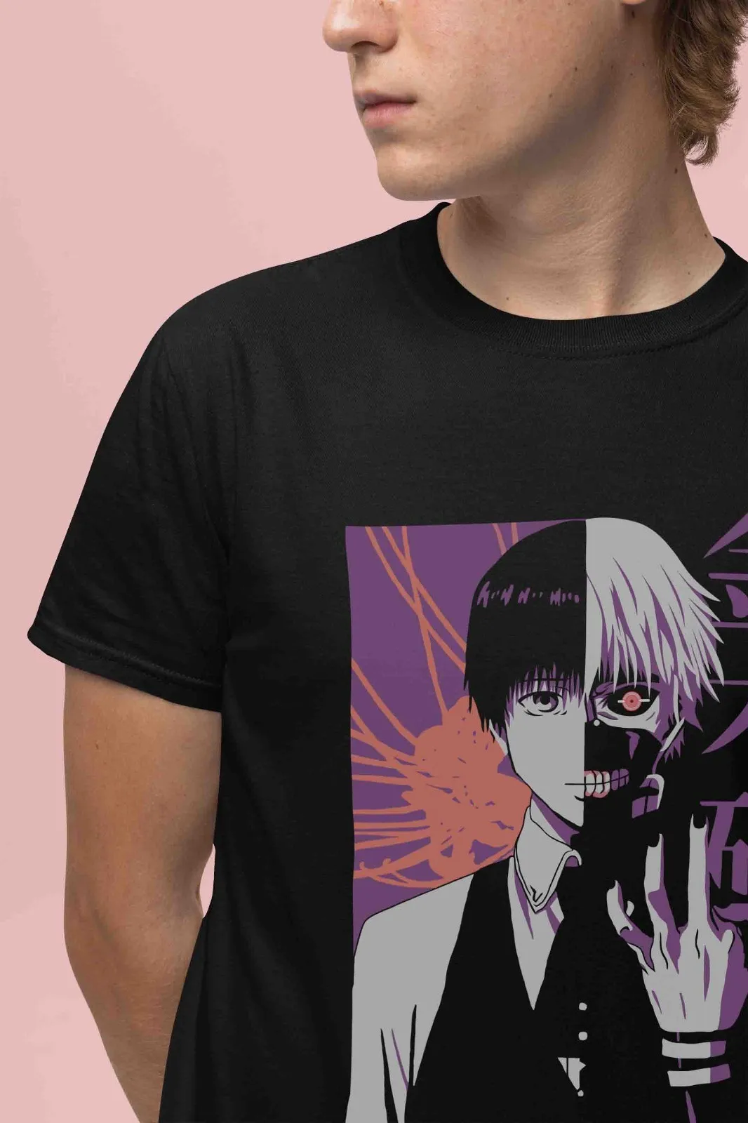 Tokyo Ghoul Shirt Kaneki Ken Tshirt Touka T-Shirt Juuzou Top Horror Anime Tee