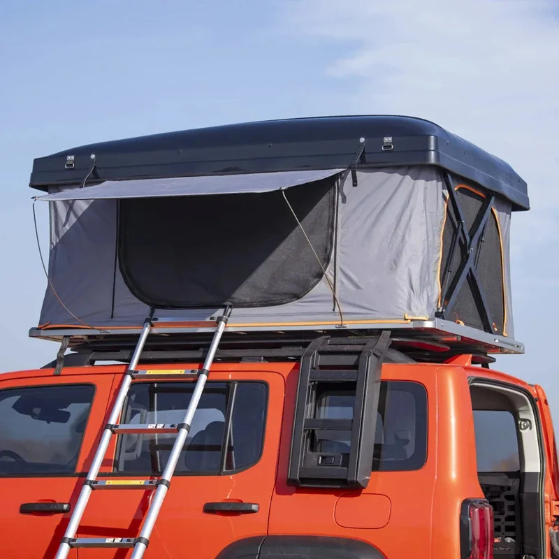 JWL-013 في الهواء الطلق X شكل المفصلي سقف أعلى قشرة صلبة مقاوم للماء على السطح خيمة سيارة التخييم #1