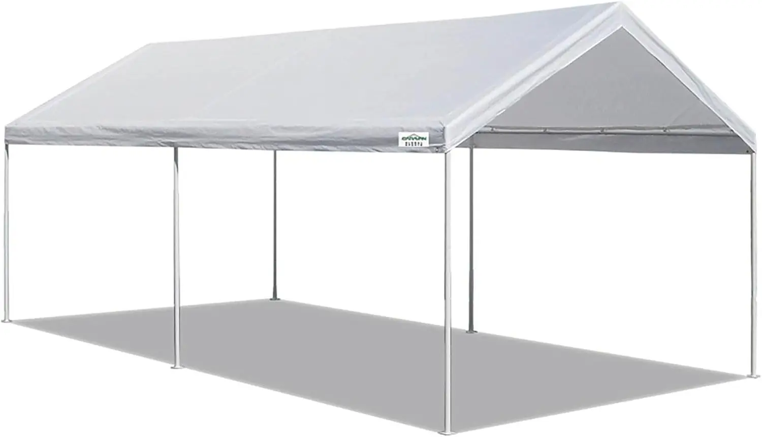 10 x 20 FT Carport Canopy Heavy Duty Powder Coated Steel Frame Pop Up Portable Garage Outdoor Shelter Car Tent Tarp With Steel Stakes For Activities Events White