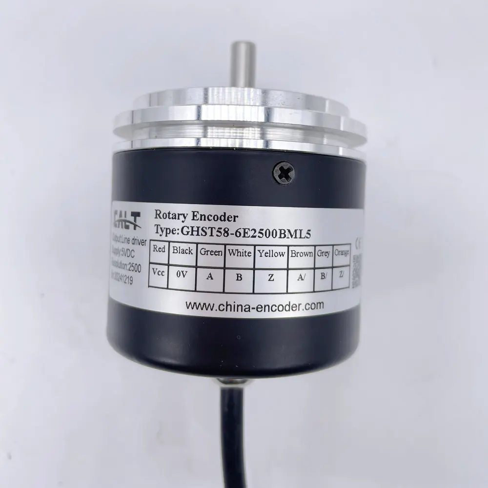 GHST58-6E2500BML5 6mm Axis Rotary Encoder 100PPR to 2500PPR Pulses