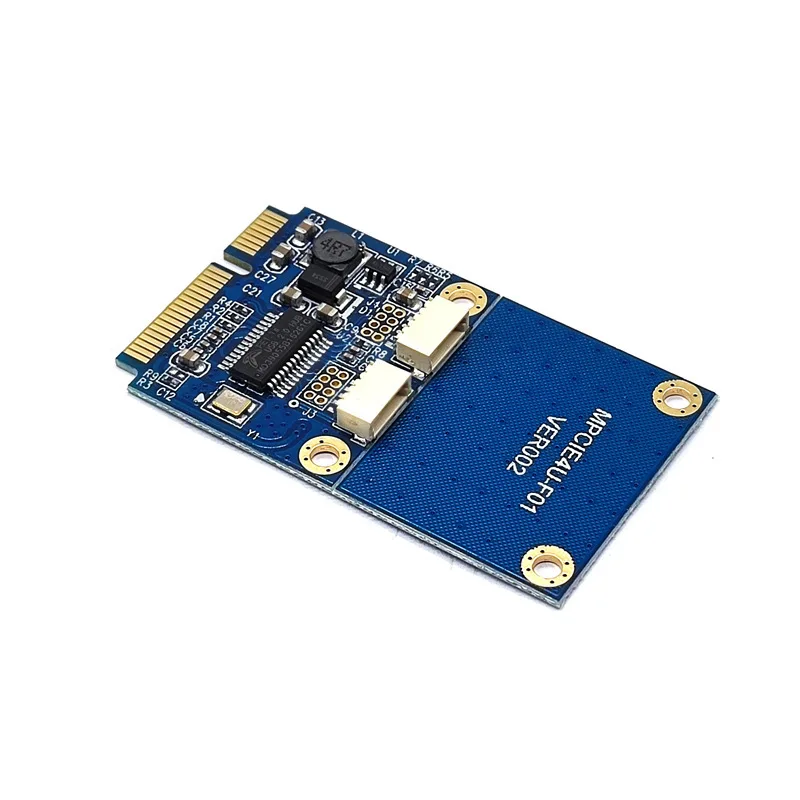 480Mbps Mini PCI-E to Dual USB 2.0 Adapter Card Laptop Mainboard MPCIe to 2 Ports USB2.0 Expansion Card Converter Board