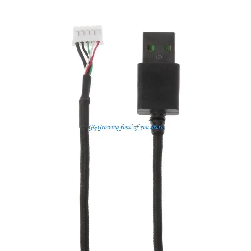 

H9EB Soft PVC Mouse Cable Mouse Line Replacement Mouse Wire for DeathAdder Gaming Mouse