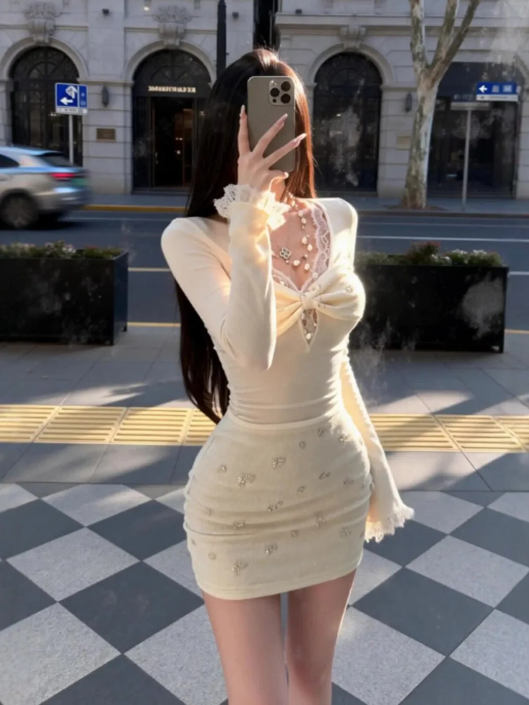 

Sexy Pure Desire ort Skirt Dr V-ne Bodycon Dr Unique Sli Spring Faion Women's Clothing Ci Commute