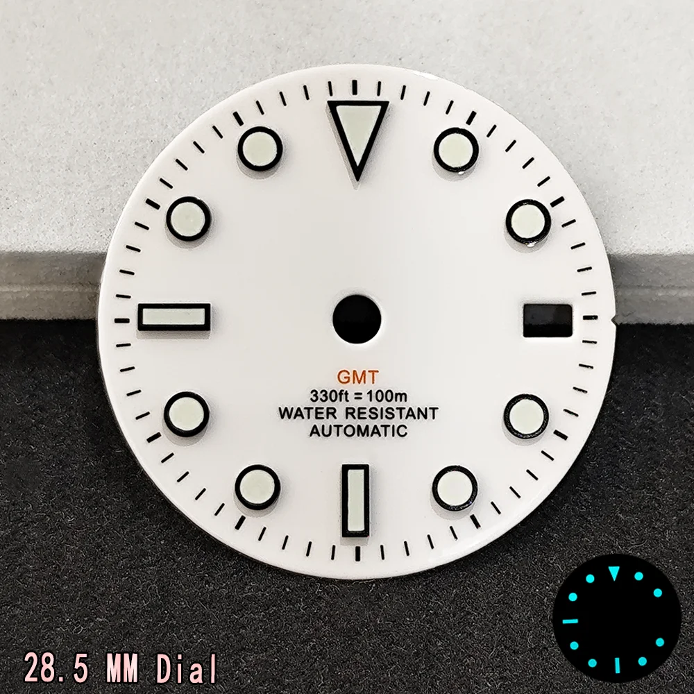 For NH34 GMT Case 39.5mm Fits AlphaExplorer Model Watch Replace Cases Stainless Steel Sapphire Glass Material Men Watches Parts