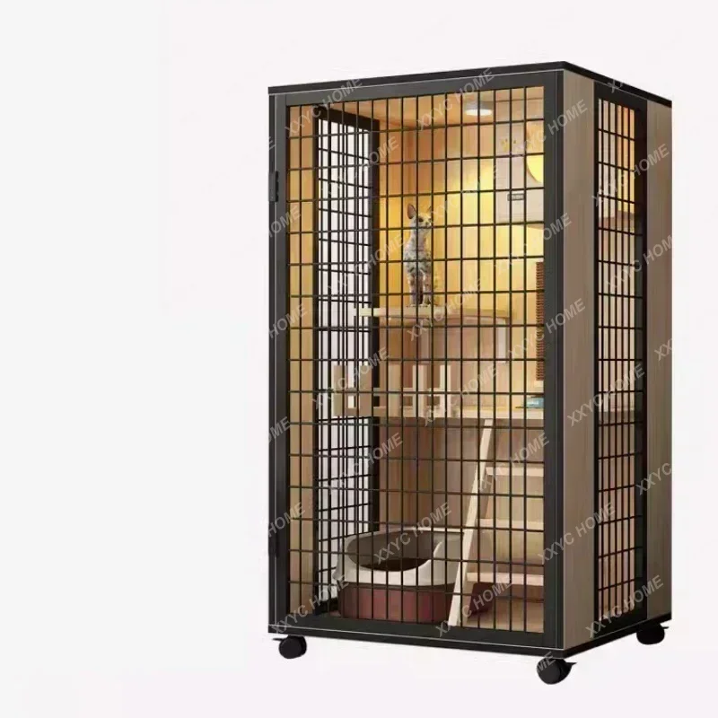 

TTModern Home Extra Large Space Cat Cages Waterproof Transparent Door Cat Villa Multifunctional Cat Hiding House For Pet Supplie