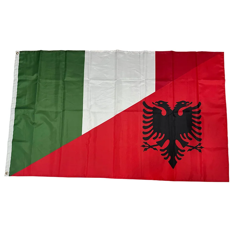 

Group B Italy Albania Flag Friendship 2ft*3ft (60*90cm) 3ft*5ft (90*150cm) Size Christmas Decorations Flag Banner