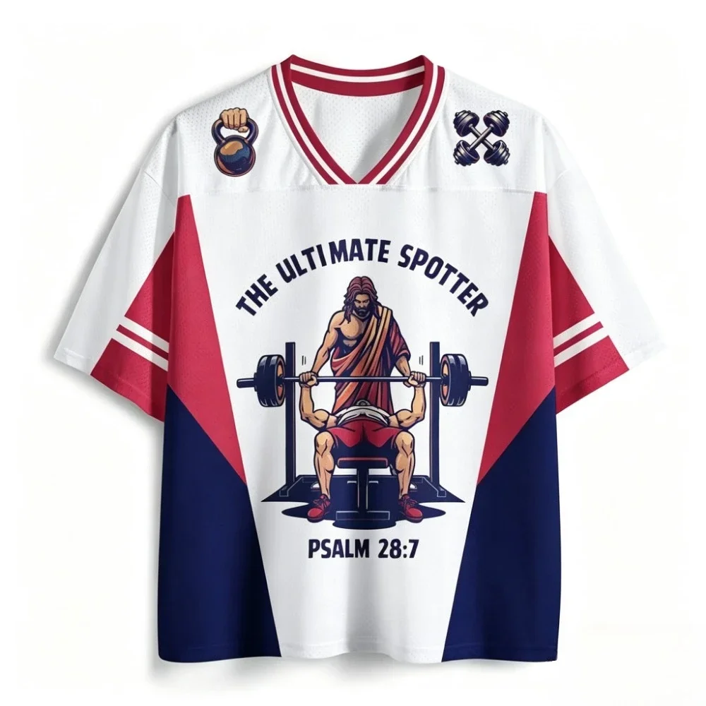 Lustiges Gewichtheber-Muster, 3D-Druck, Sport, atmungsaktiv, schnell trocknend, für Herren und Damen, V-Ausschnitt, T-Shirt, Outdoor, Streetwear, Freizeitkleidung für Eltern und Kinder – Detail 4