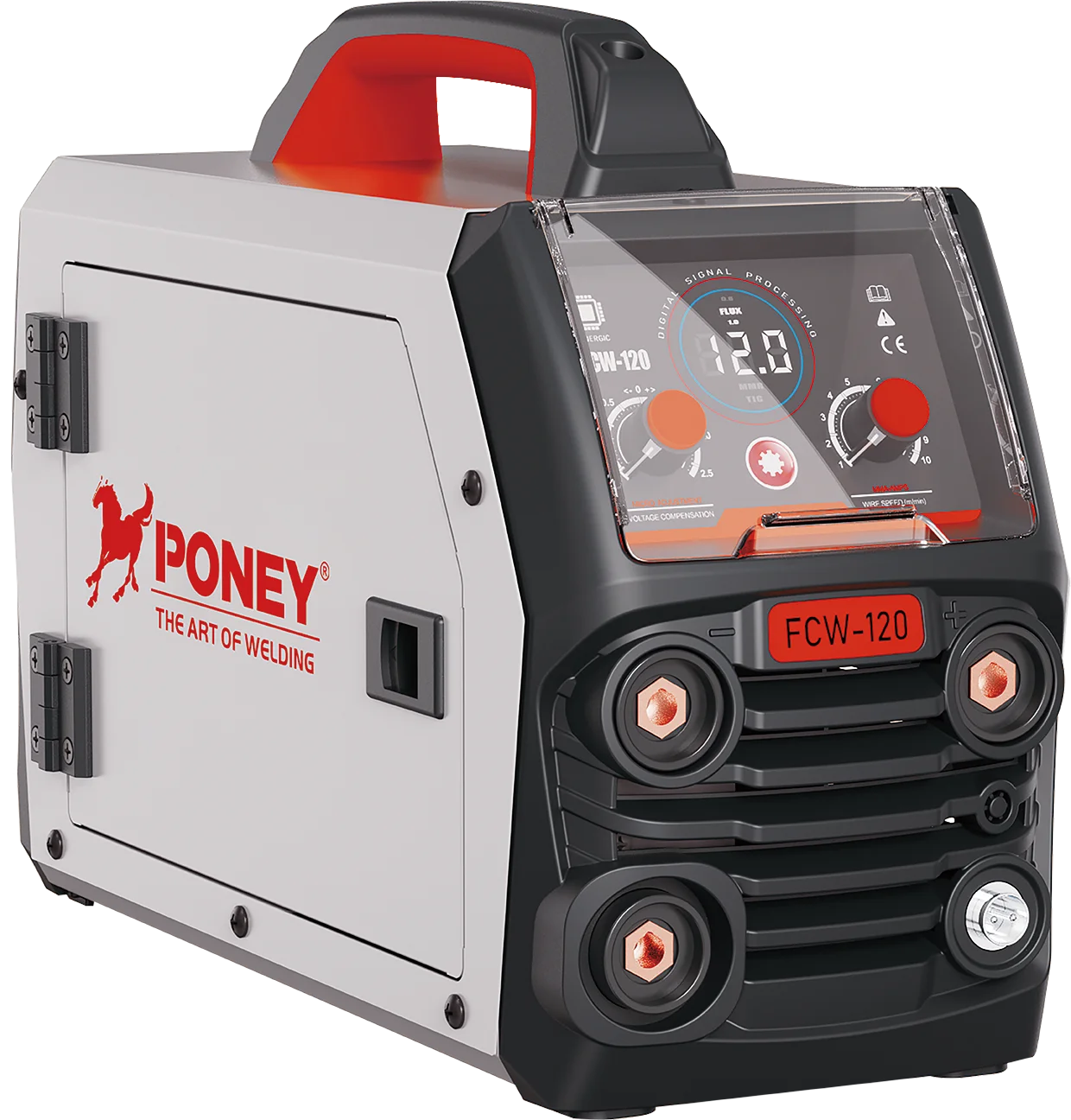 FCW -120RD  Multi-Process Flux ,TIG LIFT MMA   LESS IGBT MCU SYNERGIC DIGITAL DISPLAY WELDING MACHINE