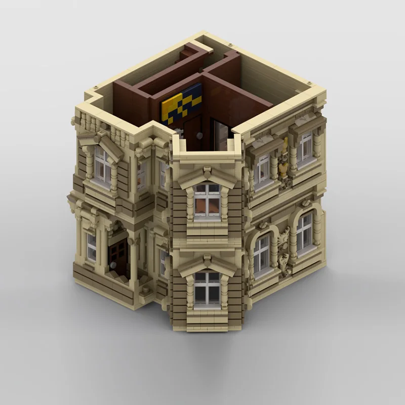 스트리트 뷰 모델 MOC 빌딩 블록 클래식 리바이벌 건축 모듈형 기술 어린이 휴일 선물 조립 장난감 세트