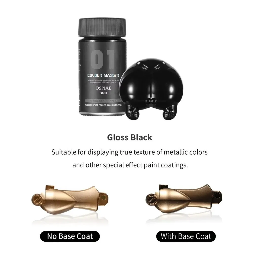 

DSPIAE APS Water Based Primer 50ml For Gundam Model Building Miniatures Military Kits Hobby DIY Spray Painting Tools Fast Dry