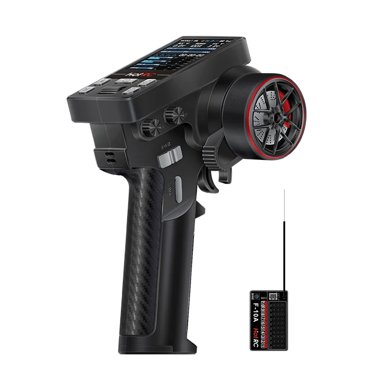 Sıcak RC CT-10B 10 Kanal Renkli Ekran Uzaktan Kumanda 2.4G 10CH Alıcı Tırmanma Drift Araç RC Araba Gemi Tankı
