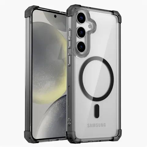 Darbeye Dayanıklı Zırh Şeffaf Kılıf Samsung Galaxy S26 S25 S24 S23 S22 Not 20 Ultra Artı FE S24FE S23FE Magsafe Şarj Kapağı