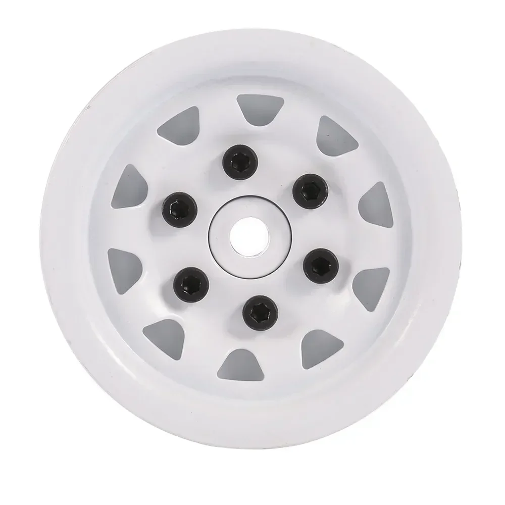 4pcs High Quality Metal Alloy 1.9in Wheel Rim Beadlock for 1/10 Trxs HSP Redcat Tamiya Axial SCX10 D90 Hpi 4WD RC Crawler Car