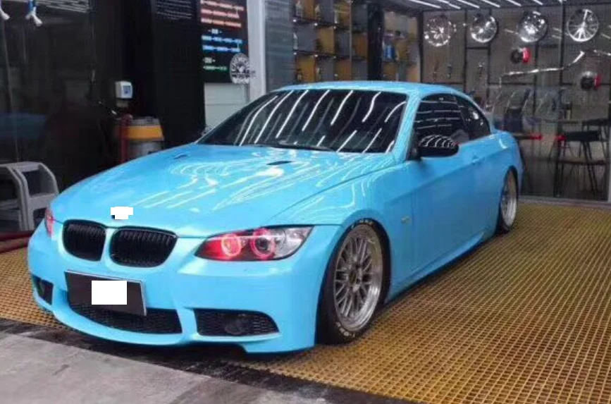 Car bumper side skirt body kits facelift old to new conversion for BMW E93 3 series to M3 model surround