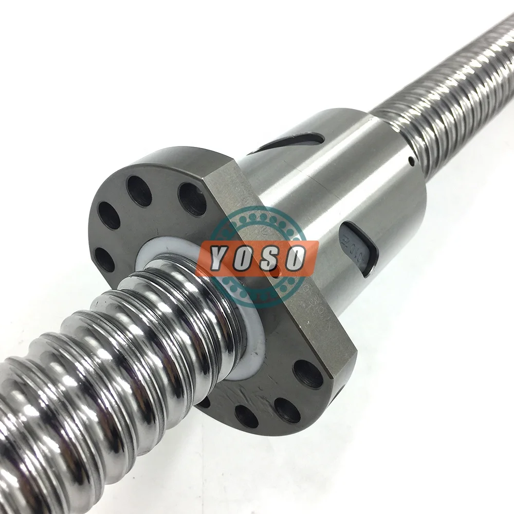 C5 C7 Steel Ball Screw Kit 50mm Machined Screw Shaft with 4mm Lead & 1000mm Length SFU5010 Flange Nut Included