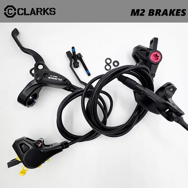 FRENO DE DISCO HYDRAULICO CLARKS M2 2Pistones Ligero Con Adaptador MTB Delantero O Trasero Sin Rotor-OE