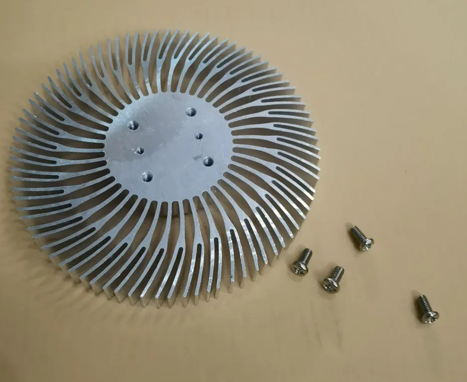 5pcs Silver Round LED Heatsink Radiator Aluminum 10W Heat Sink Radiator for Household Lamp Radiator Replaceable