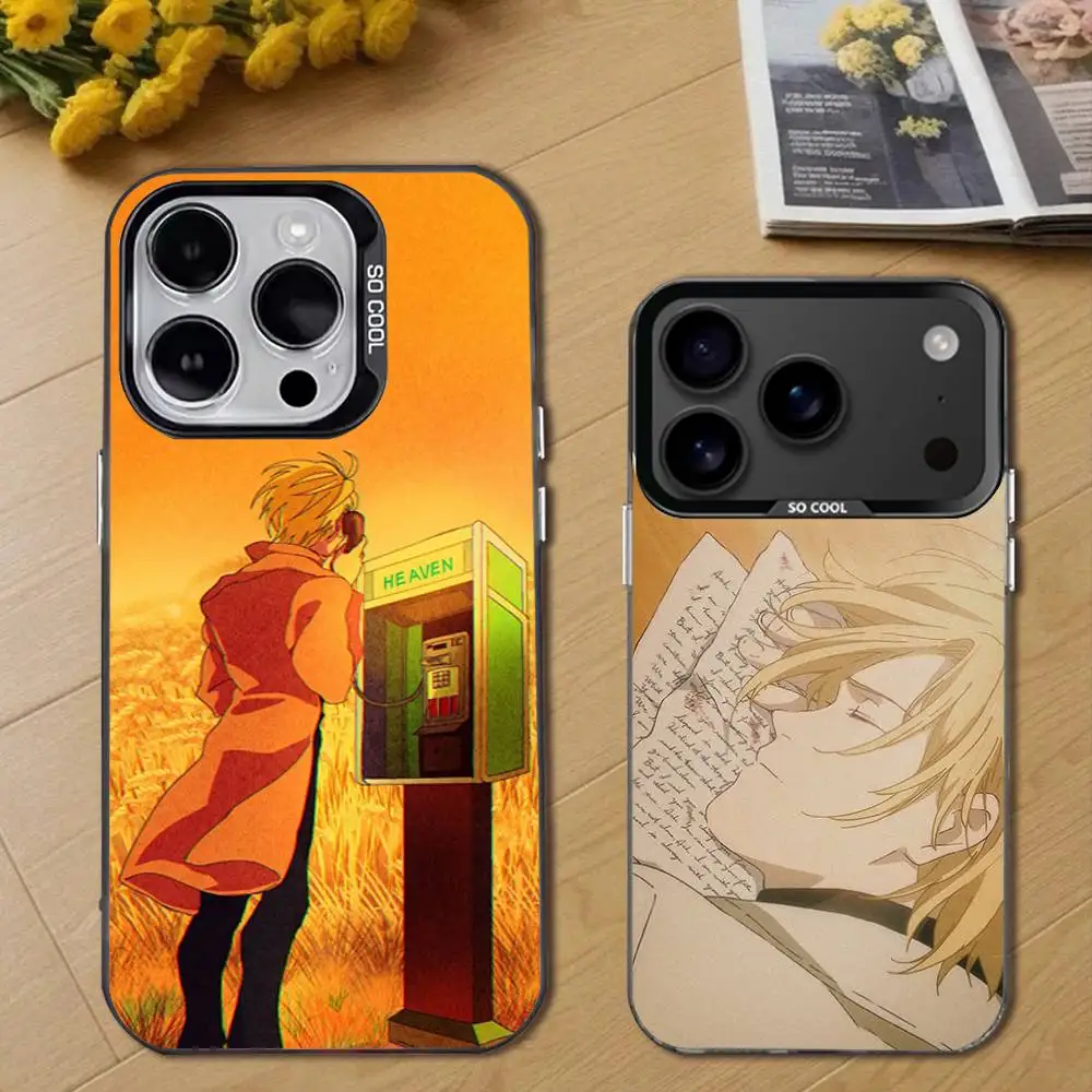 

Anime Banana F-Fish Phone Case For iPhone 17,16,15,14,13,12,11,Pro,Max,Plus,E,Air,Mini Black Tpu Cover