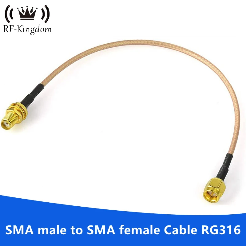 SMA Female Bulkhead Mount to SMA Male RG316 Antenna Extension Cable For 4G LTE Router Cellular SDR USB Dongle Receiver